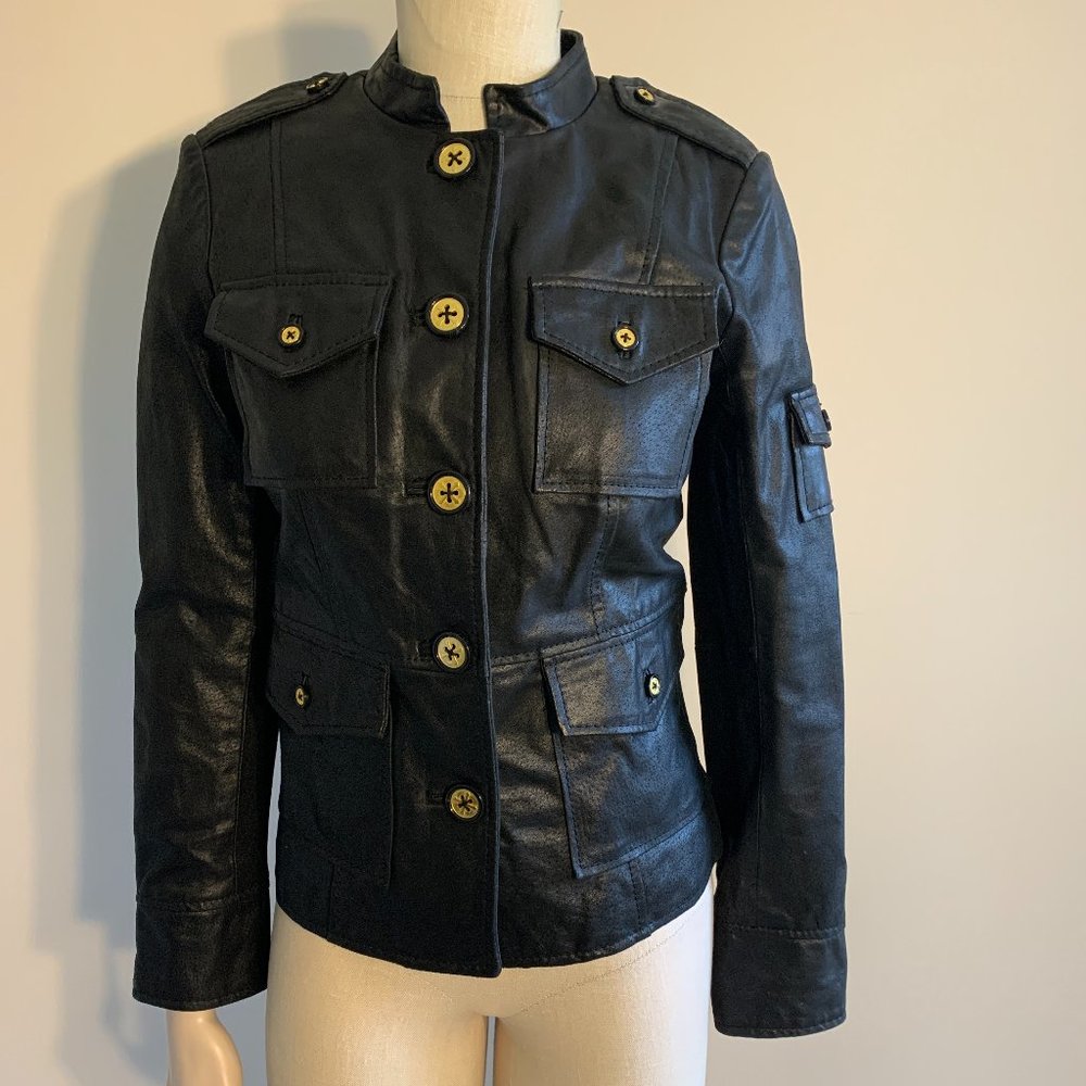 G.I.L.I Black Leather Jacket XS